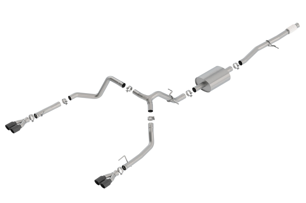 Borla 140770BC Cat-Back Exhaust System - S-Type for Select Chevrolet Silverado 1500, GMC Sierra