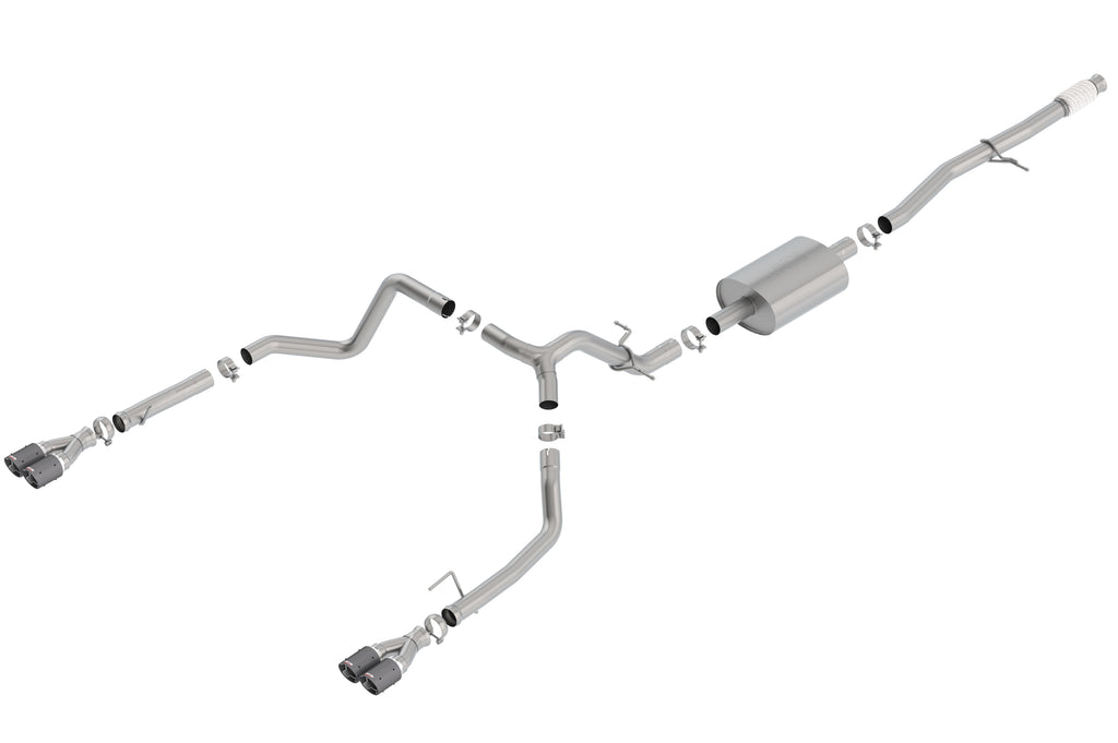 Borla 140770CF Cat-Back Exhaust System - S-Type for Select Chevrolet Silverado 1500, GMC Sierra