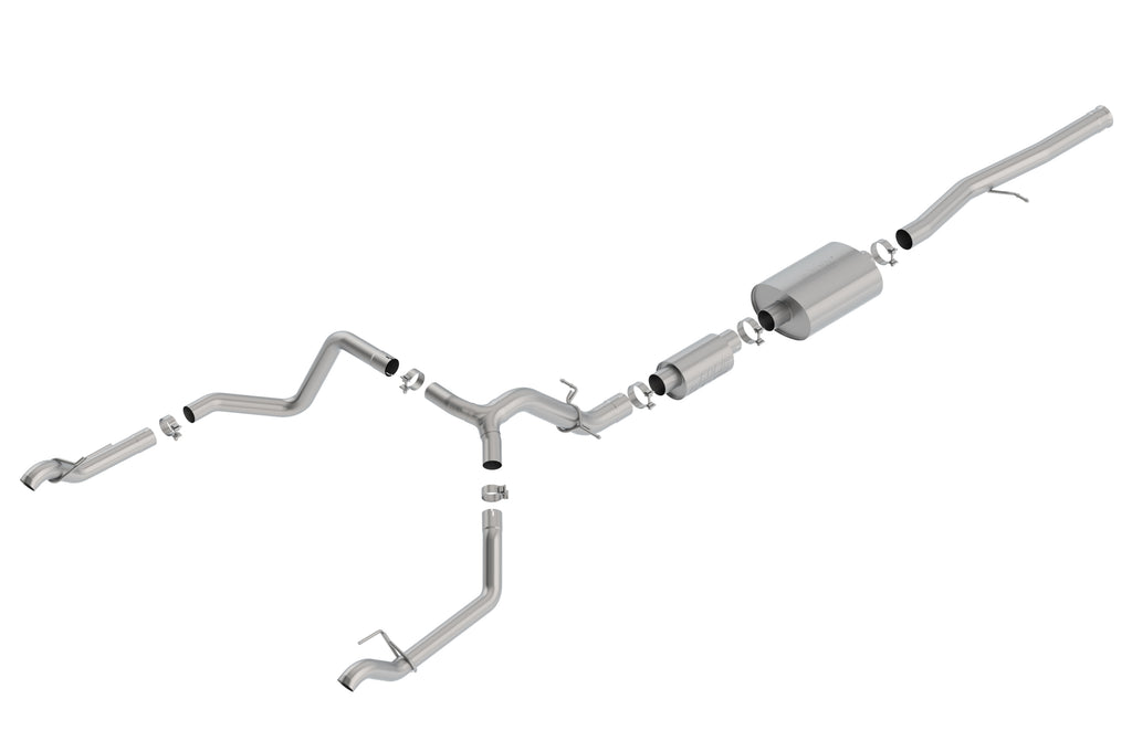 Borla 140773 Cat-Back Exhaust System - S-Type for Select Chevrolet Silverado 1500, Chevrolet Silverado LTD, GMC Sierra 1500, GMC Sierra Limited