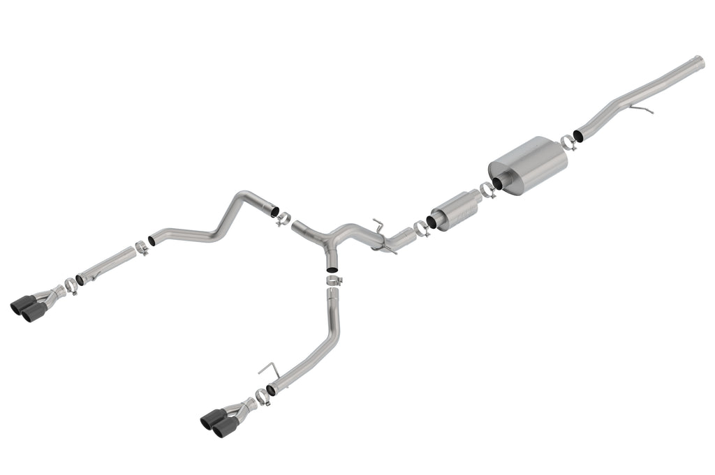 Borla 140774BC Cat-Back Exhaust System - S-Type for Select Chevrolet Silverado 1500, Chevrolet Silverado LTD, GMC Sierra 1500, GMC Sierra Limited