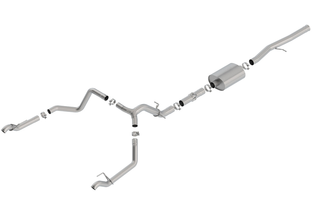 Borla 140775 Cat-Back Exhaust System - ATAK® for Select Chevrolet Silverado 1500, Chevrolet Silverado LTD, GMC Sierra 1500, GMC Sierra Limited