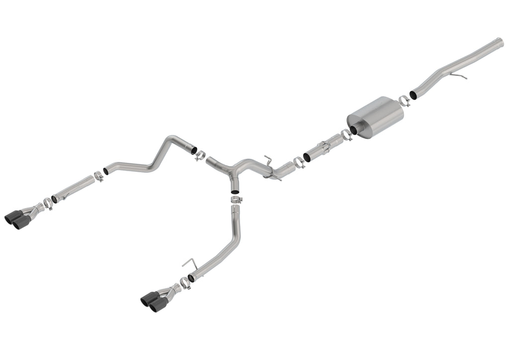 Borla 140776BC Cat-Back Exhaust System - ATAK® for Select Chevrolet Silverado 1500, Chevrolet Silverado LTD, GMC Sierra 1500, GMC Sierra Limited