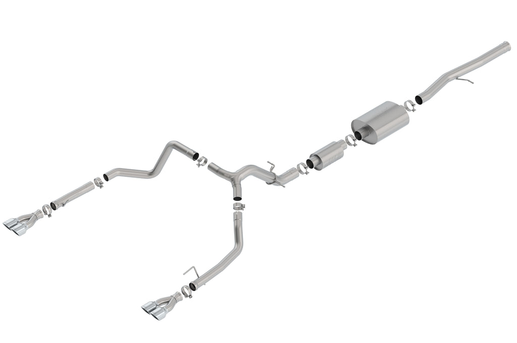 Borla 140783 Cat-Back Exhaust System - S-Type for Select Chevrolet Silverado 1500, Chevrolet Silverado LTD, GMC Sierra 1500, GMC Sierra Limited