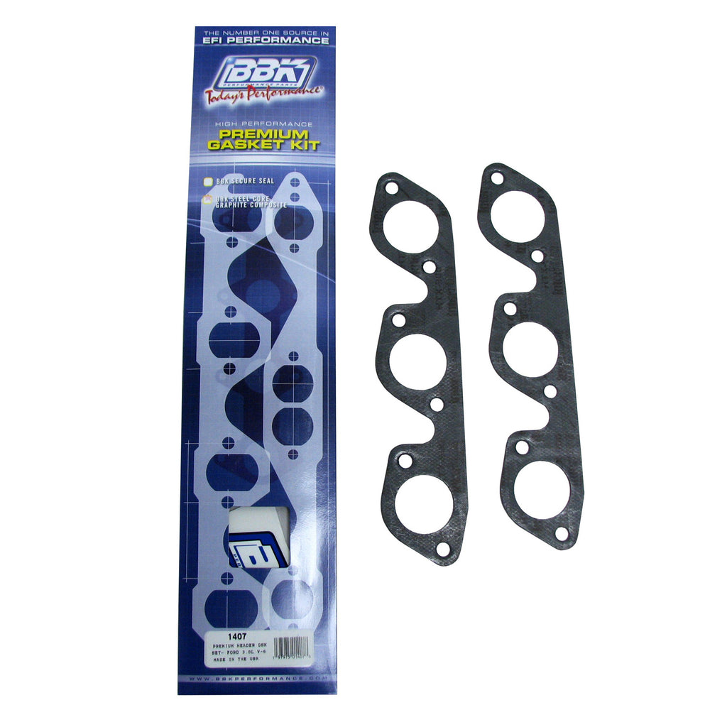 BBK Performance Parts 1407 PREMIUM HEADER GASKET SET FORD 3.8L V6 (PAIR) for Select Ford Mustang