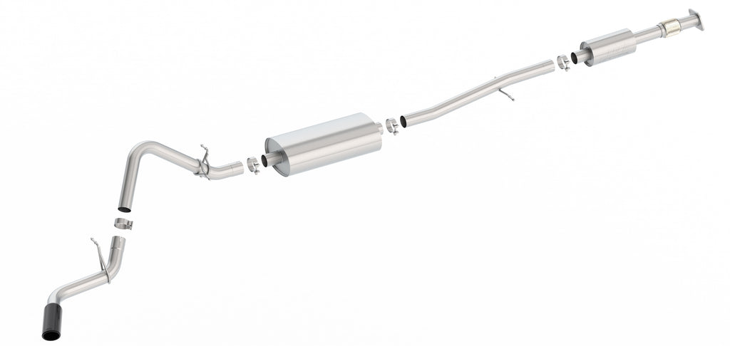 Borla 140800BC Cat-Back Exhaust System - S-Type for Select Chevrolet Silverado 1500, GMC Sierra