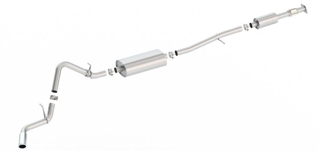 Borla 140800 Cat-Back Exhaust System - S-Type for Select Chevrolet Silverado 1500, GMC Sierra