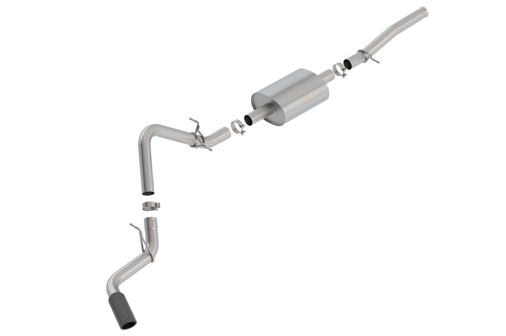 Borla 140805BC Cat-Back Exhaust System - S-Type for Select Chevrolet Silverado 1500, GMC Sierra, GMC Sierra