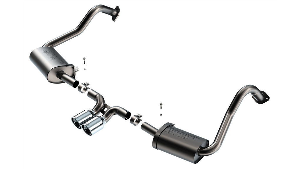 Borla 140817 Cat-Back Exhaust System - S-Type for Select Porsche 718 Boxster, Porsche 718 Cayman