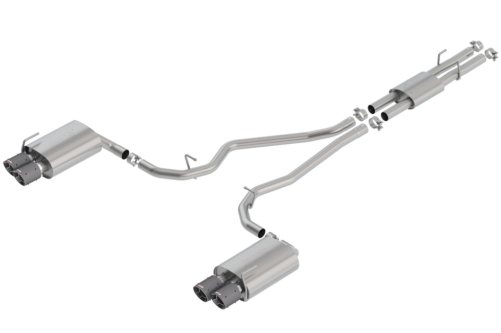 Borla 140821CF Cat-Back Exhaust System - ATAK® for Select Ford Explorer, Lincoln Aviator