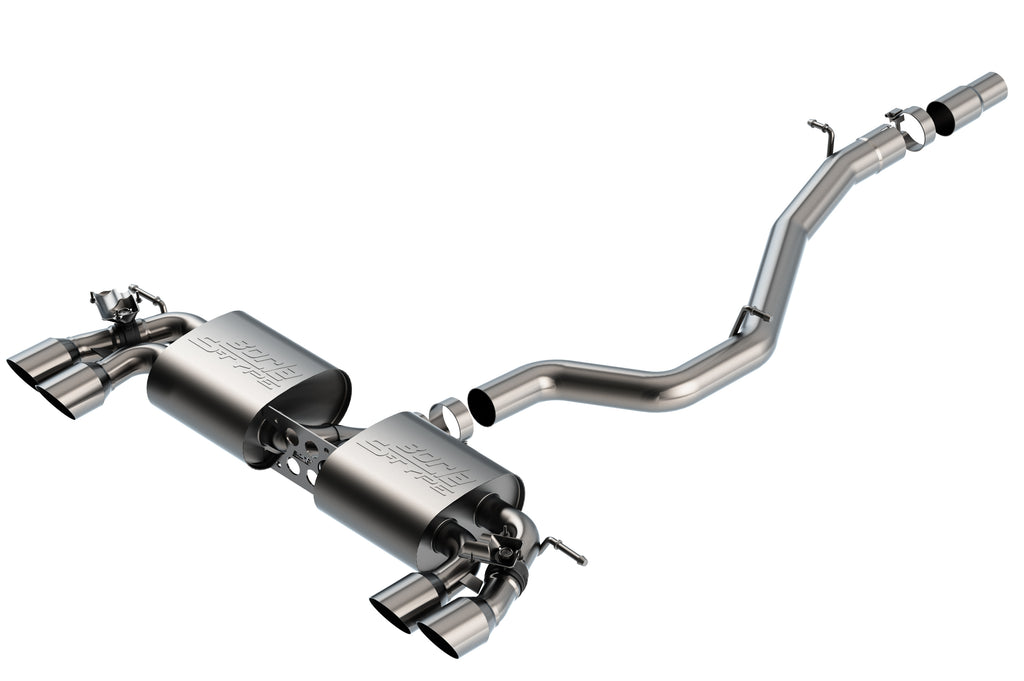 Borla 140830SB Cat-Back Exhaust System - S-Type for Select Volkswagen Golf R