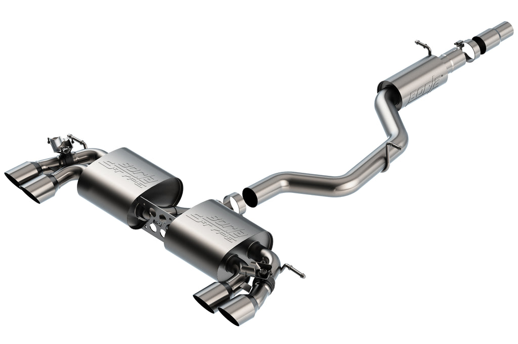 Borla 140831SB Cat-Back Exhaust System - S-Type for Select Volkswagen Golf R