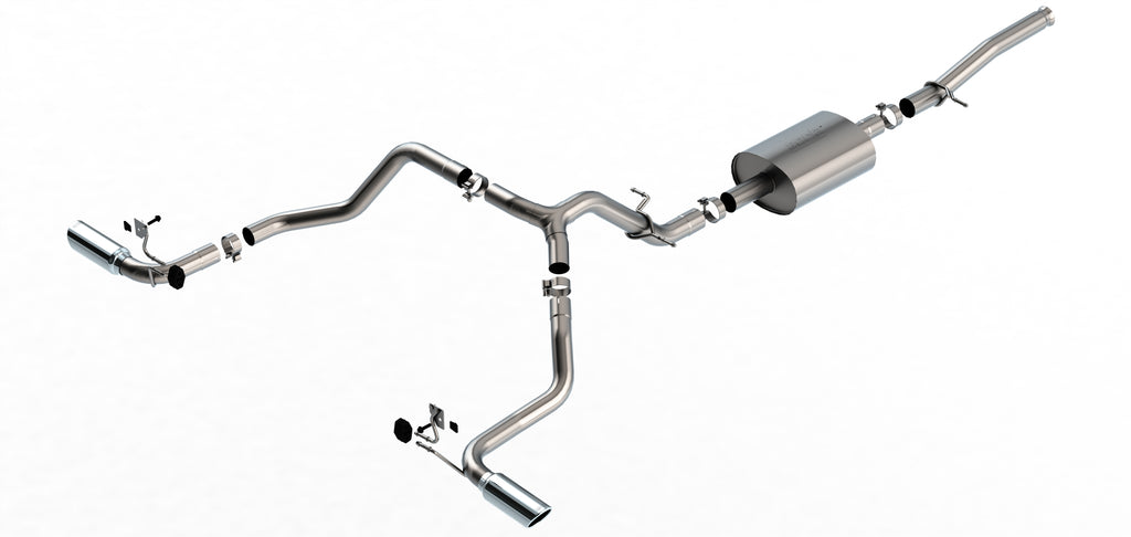 Borla 140842 Cat-Back Exhaust System - S-Type for Select Chevrolet Silverado 1500, GMC Sierra, GMC Sierra