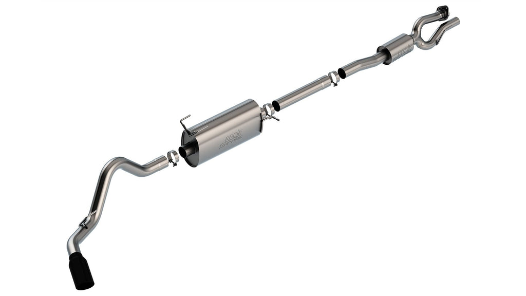 Borla 140843BC Cat-Back Exhaust System - S-Type for Select Ford F-250 Super Duty, Ford F-350 Super Duty