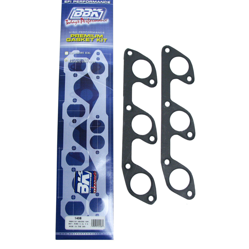 BBK Performance Parts 1408 PREMIUM HEADER GASKET SET FORD 4.0L V6 (PAIR) for Select Ford Mustang