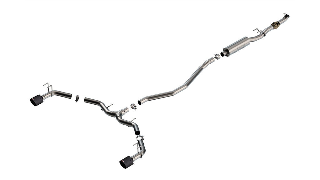 Borla 140922CFBA Cat-Back Exhaust System - S-Type for Select Acura Integra, Honda Civic