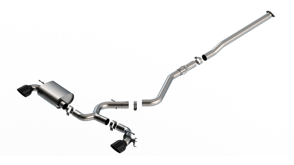 Borla 140926BC Cat-Back Exhaust System - S-Type for Select Hyundai Kona N