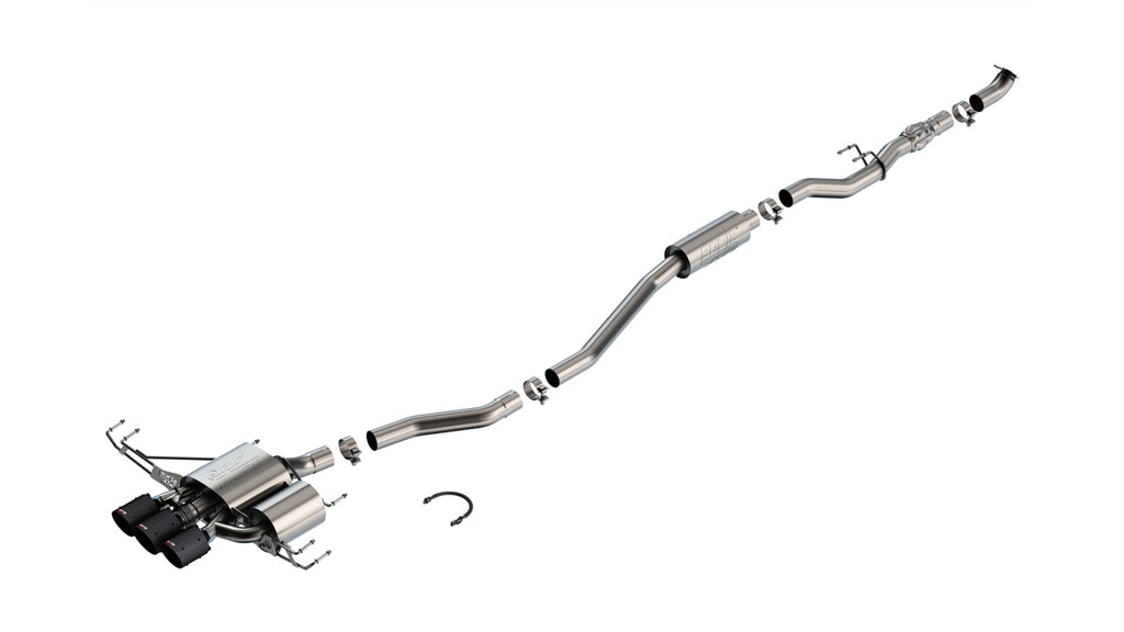 Borla 140927CFBA Cat-Back Exhaust System - ATAK® for Select Honda Civic