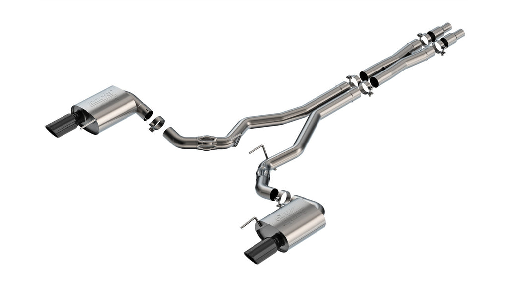 Borla 140961BC Cat-Back Exhaust System - ATAK® for Select Ford Mustang