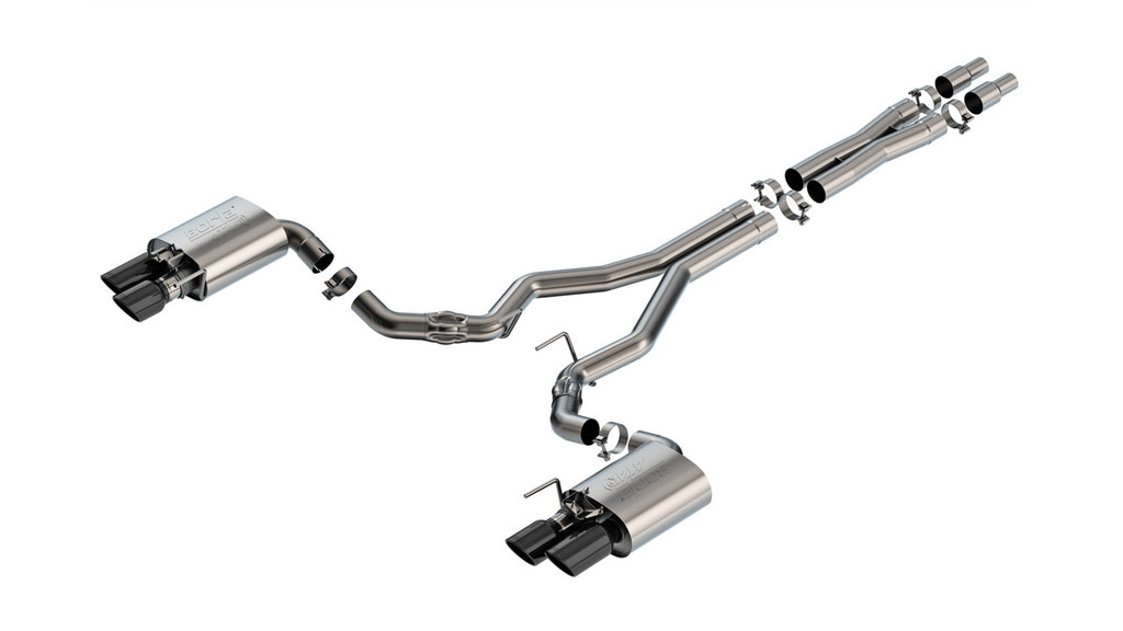 Borla 140963BC Cat-Back Exhaust System - ATAK® for Select Ford Mustang
