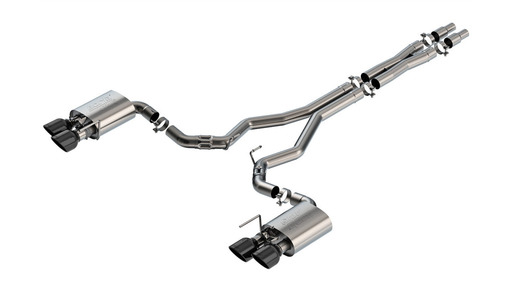 Borla 140965BC Cat-Back Exhaust System - ATAK® for Select Ford Mustang
