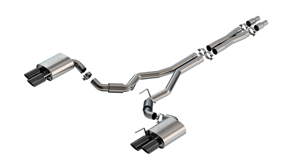 Borla 140970BC Cat-Back Exhaust System - ATAK® for Select Ford Mustang
