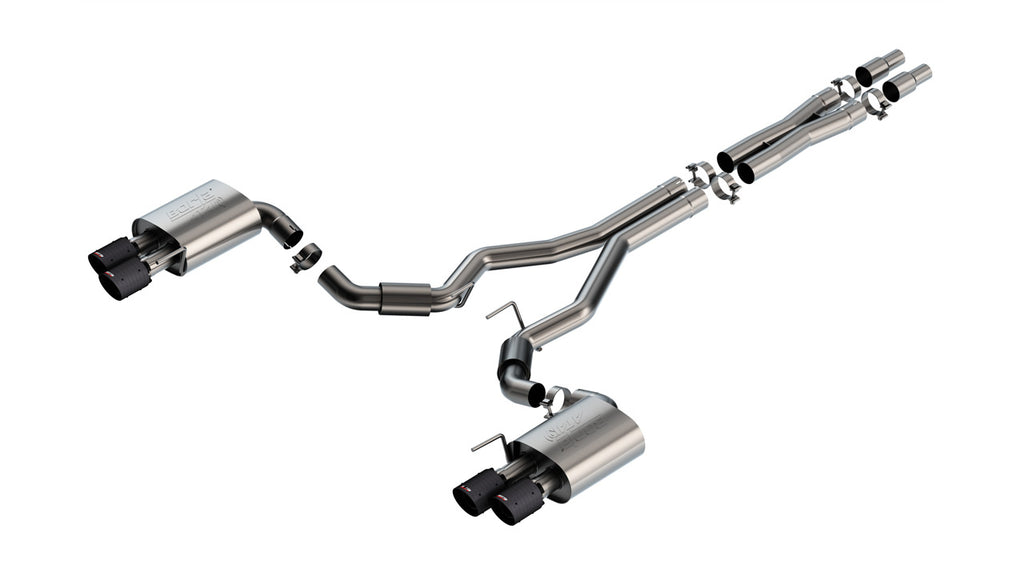 Borla 140970CFBA Cat-Back Exhaust System - ATAK® for Select Ford Mustang