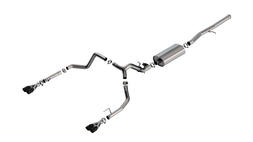 Borla 140991BC Cat-Back Exhaust System - Touring for Select Chevrolet Silverado 1500, GMC Sierra