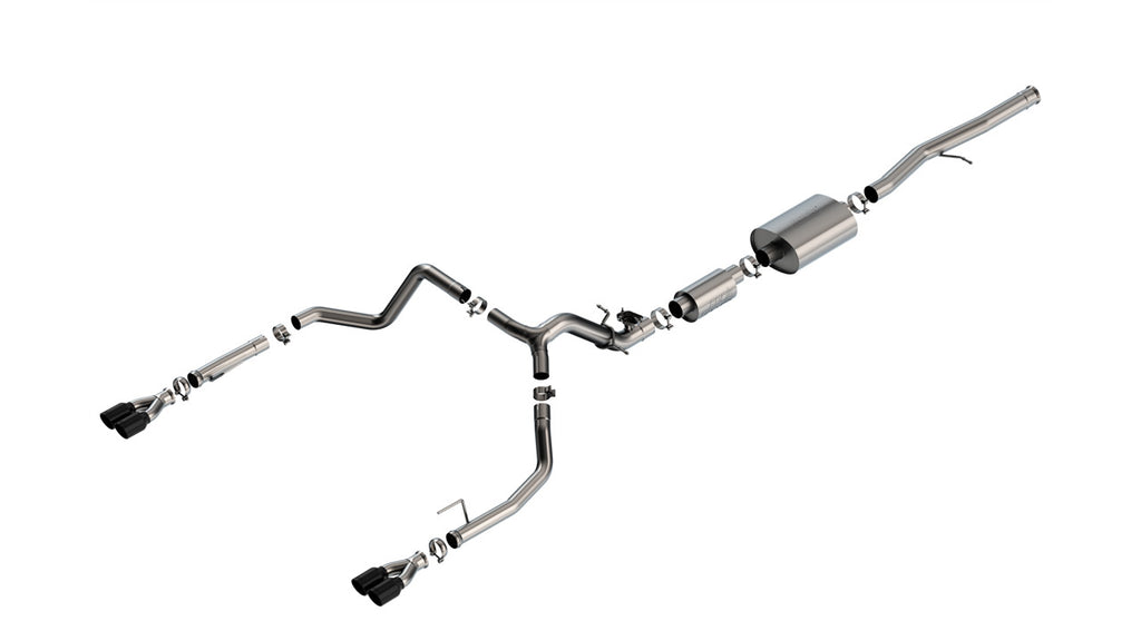 Borla 140994BC Cat-Back Exhaust System - S-Type for Select Chevrolet Silverado 1500, GMC Sierra