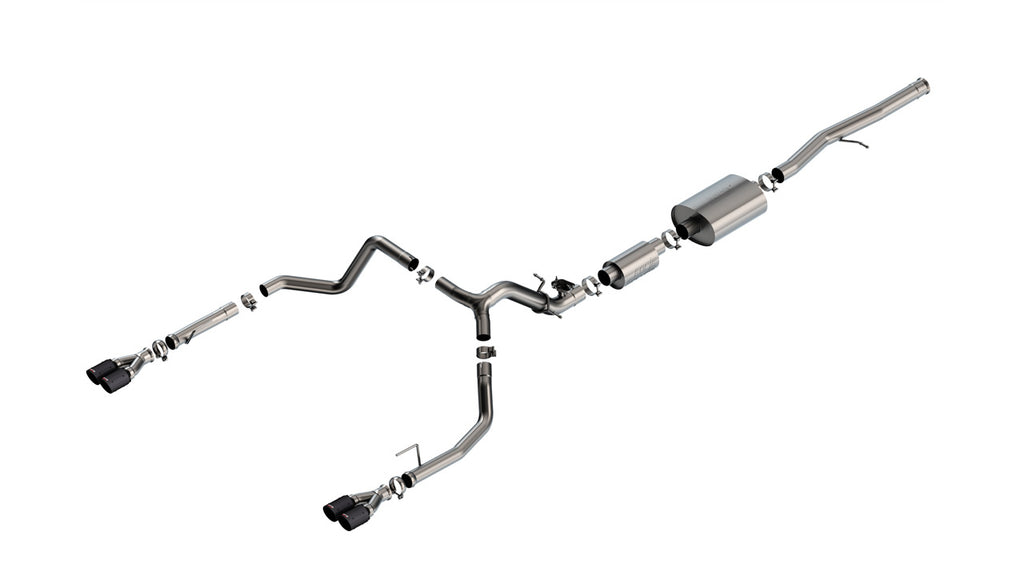 Borla 140994CFBA Cat-Back Exhaust System - S-Type for Select Chevrolet Silverado 1500, GMC Sierra
