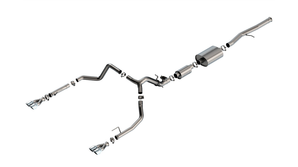 Borla 140995 Cat-Back Exhaust System - S-Type for Select Chevrolet Silverado 1500, GMC Sierra