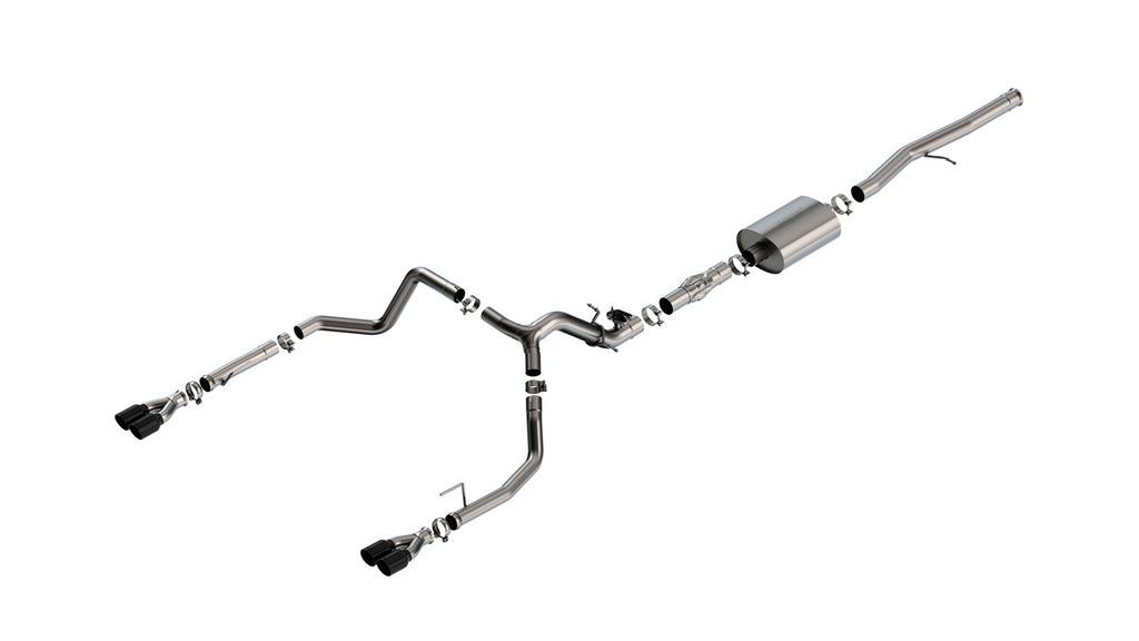 Borla 140997BC Cat-Back Exhaust System - ATAK® for Select Chevrolet Silverado 1500, GMC Sierra