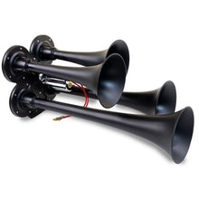 Load image into Gallery viewer, Kleinn Automotive Air Horns 141-1 Black Quad Horn