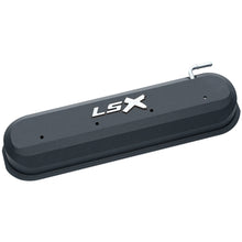 Load image into Gallery viewer, Proform 141-256 Raised "LSX" Emblem Aluminum Valve Covers, Black Crinkle, LS Engines for Select Chevrolet C1500, Chevrolet C1500 Suburban, Chevrolet C2500, Chevrolet C2500 Suburban, Chevrolet C35, Chevrolet C3500, Chevrolet Camaro, Chevrolet Cargo Van,