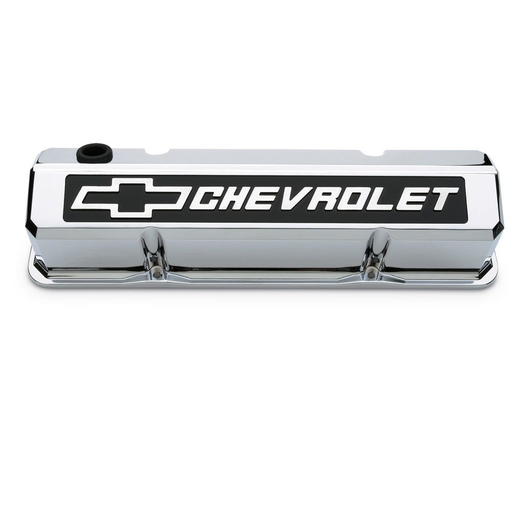 Proform 141-922 Chrome w/Raised Bowtie Logo for Select Chevrolet 3B, Chevrolet 3C, Chevrolet 3D, Chevrolet 3E, Chevrolet 3F, Chevrolet 3G, Chevrolet Bel Air, Chevrolet Biscayne, Chevrolet Blazer, Chevrolet Brookwood, Chevrolet C10, Chevrolet C10 Pickup,