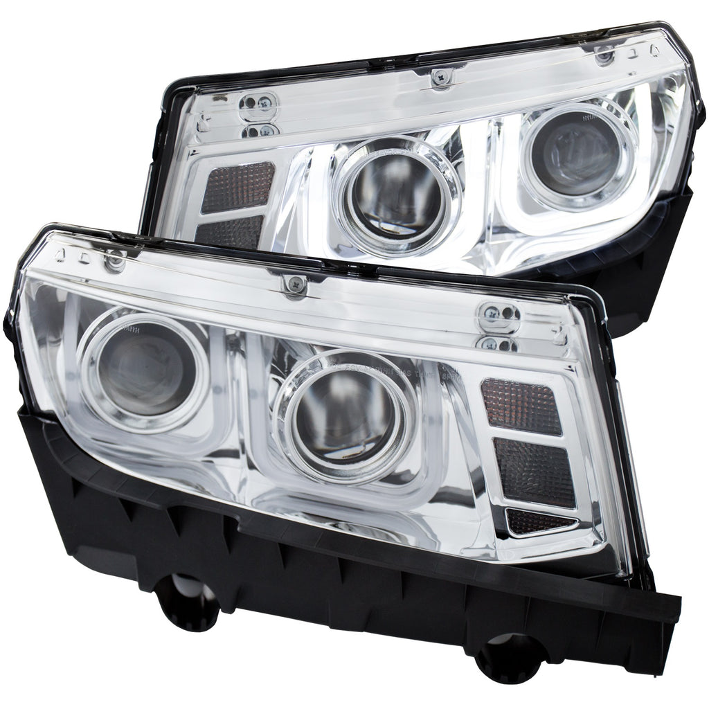 1415-Camaro-Projector-Headlights-WUbar-Chrome-Clear-DriverPassenger