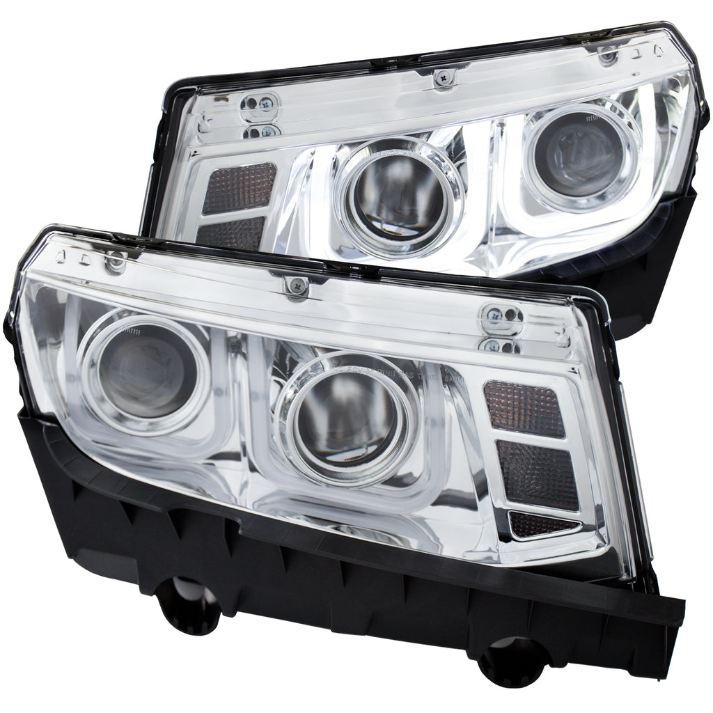 1415-Camaro-Projector-Headlights-WUbar-Chrome-Clear-DriverPassenger