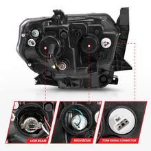 Load image into Gallery viewer, 1417-Tundra-Projector-Headlights-W-Plank-Style-Switchback-Black-W-Amber