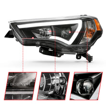 Load image into Gallery viewer, 1418-4-Runner-Projector-Headlights-W-Plank-Style-Switchback-Black-W-Amber
