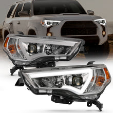 Load image into Gallery viewer, 1418-4-Runner-Projector-Headlights-W-Plank-Style-Switchback-Chrome-W-Amber