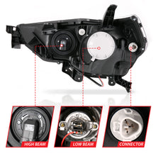 Load image into Gallery viewer, 1418-4-Runner-Projector-Headlights-W-Plank-Style-Switchback-Chrome-W-Amber