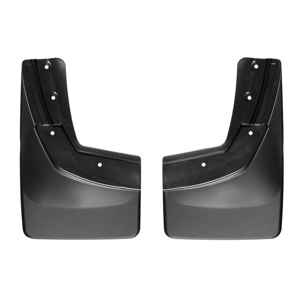 1418-Silverado-150015C-Silverado-25003500-WOut-Flares-No-Drill-Mudflaps-Black-Front-Pair