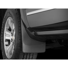Load image into Gallery viewer, 1418-Silverado-150015C-Silverado-25003500-WOut-Flares-No-Drill-Mudflaps-Black-Front-Pair