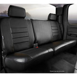 Fia Inc. SL62-94 BLK/BLK SL60 Series - Leatherlite Simulated Leather Custom Fit Rear Seat Cover- Black