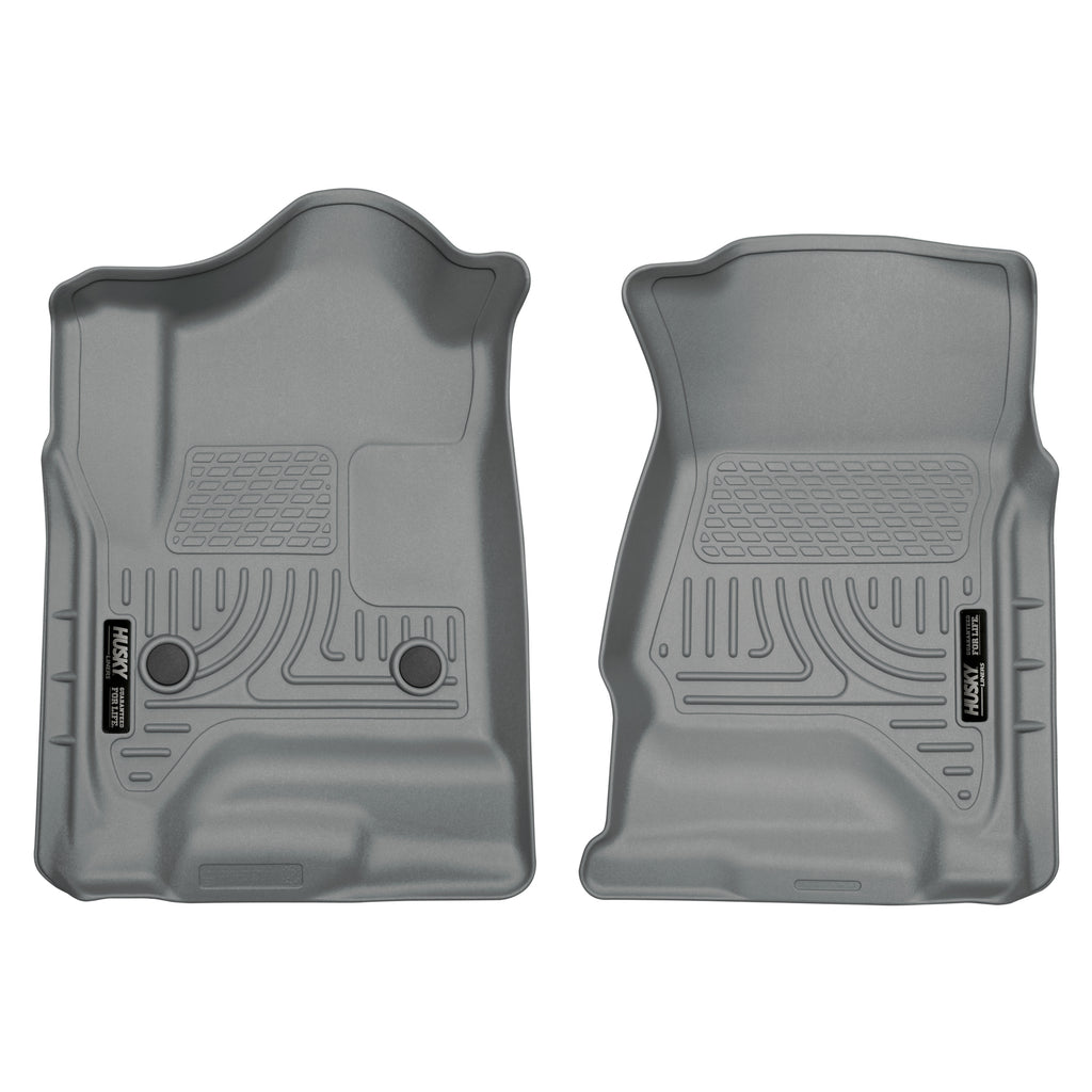 1420-SilveradoSierra-150025003500-DbleCrew-Cab-Front-Floor-Liners-Grey