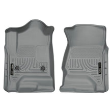 Load image into Gallery viewer, 1420-SilveradoSierra-150025003500-DbleCrew-Cab-Front-Floor-Liners-Grey