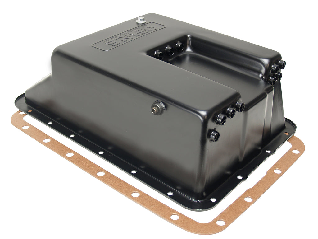 Derale 14208 Transmission Cooling Pan, Reduces Fluid Temps up to 50°F, Increase Capacity for Select Ford Aerostar, Ford Bronco, Ford Bronco II, Ford Club Wagon, Ford E-150, Ford E-150 Club Wagon, Ford E-150 Econoline, Ford E-150 Econoline Club Wagon,