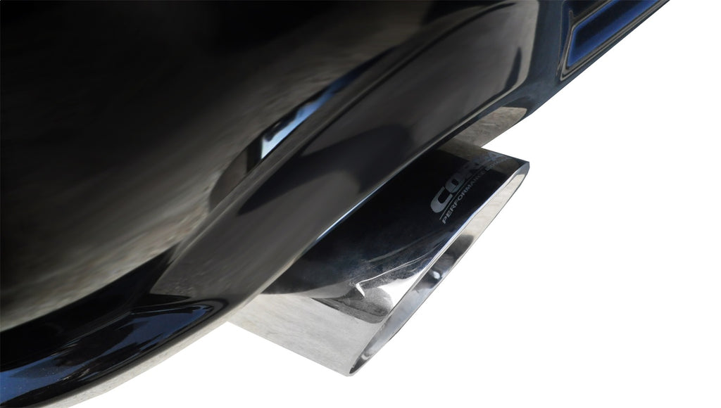 Corsa Performance 14314 2.5in. Axle-Back Dual Rear Exit with Single 4.0in. Polished Pro-Series Tips for Select Ford Mustang