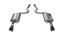 Load image into Gallery viewer, Corsa Performance 14329BLK 3.0in. Axle-Back Dual Rear Exit with Single 4.5in. Black PVD Pro-Series Tips for Select Ford Mustang