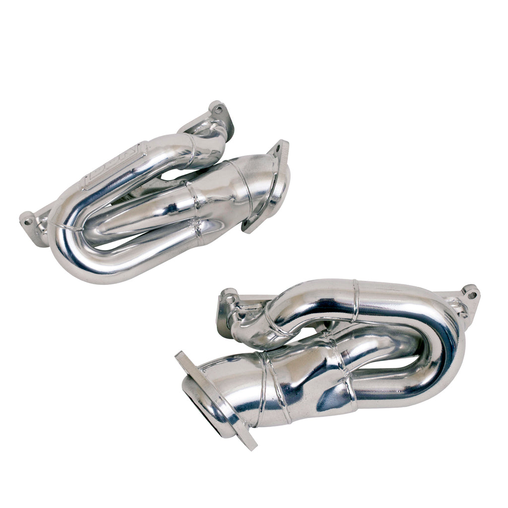 BBK Performance Parts 14420 2011-2017 MUSTANG 3.7L V6 1-5/8 SHORTY EXHAUST HEADERS (Polished Silver Ceramic) for Select Ford Mustang