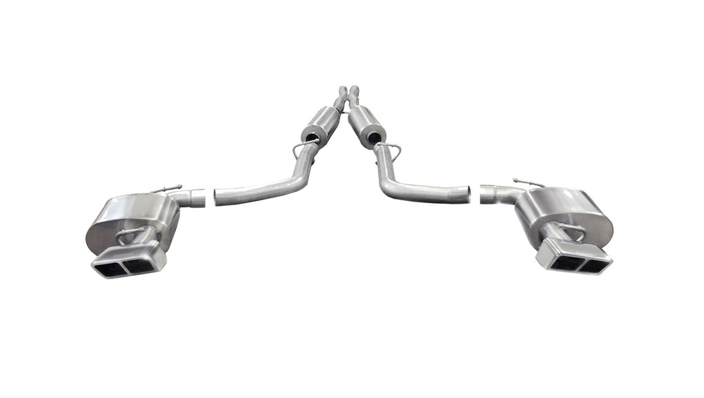 Corsa Performance 14424 2.75in. Cat-Back Dual Rear Exit with GTX2 Polished Tips for Select Dodge Challenger